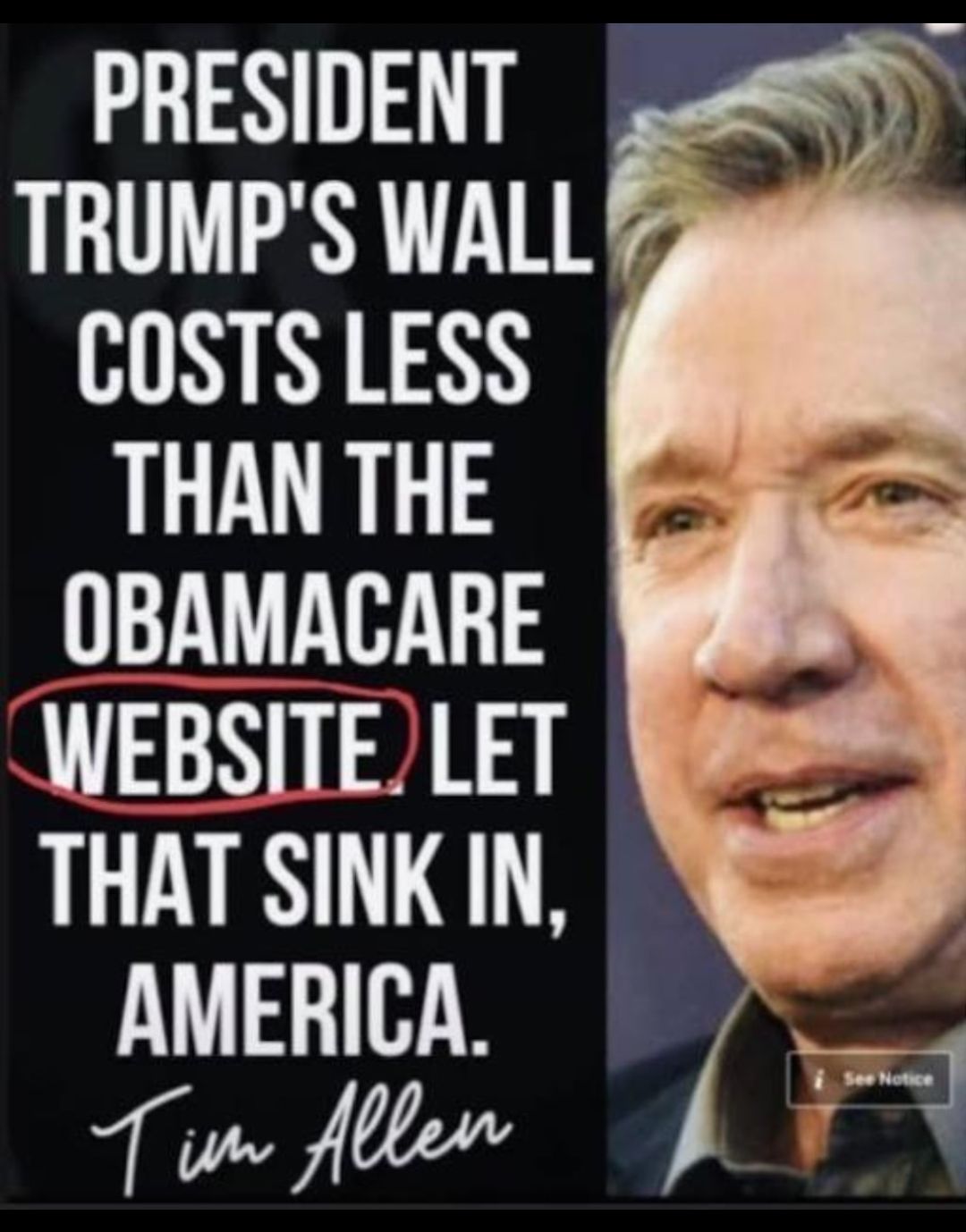 PRESIDENT TRUMPS WALL HIN R LN 0BAMACARE WEBSITE LET THAT SINKIN AMERICA T e Alle 5