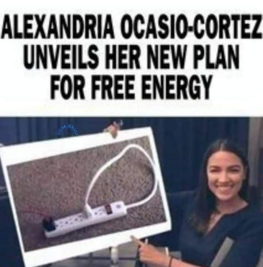 ALEXANDRIA OCASIO CORTEZ UNVEILS HER NEW PLAN FOR FREE ENERGY