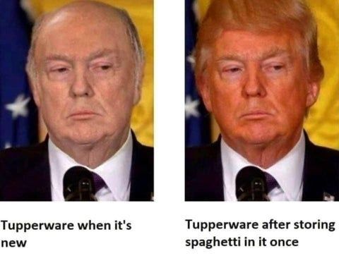 Tupperware when its Tupperware after storing new spaghetti in it once