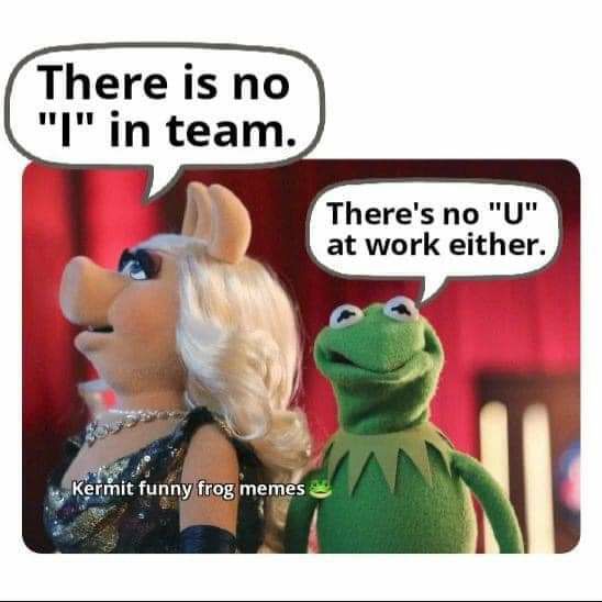 There is no I in team