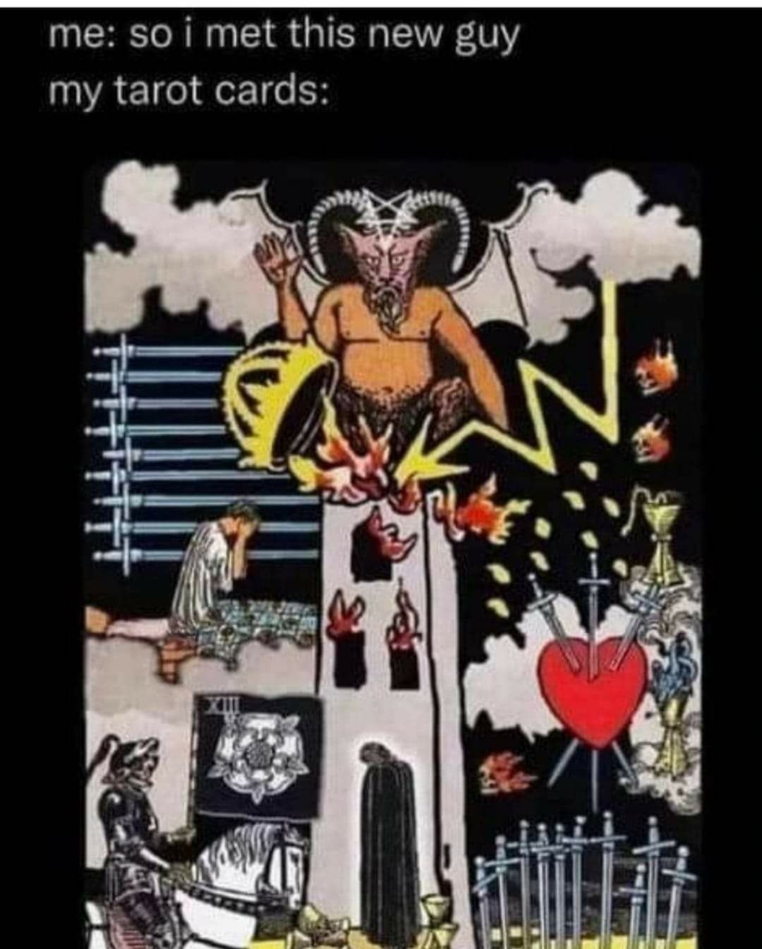 me so i met this new guy my tarot cards