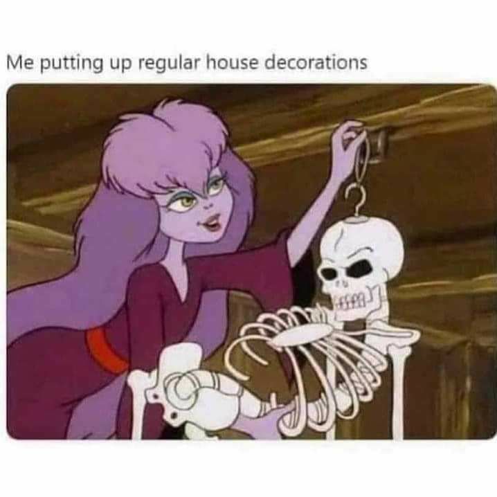 Me putting up regular house decorations