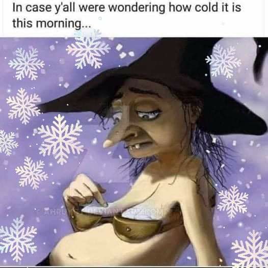 In case yall were wondering how cold it is this morning i