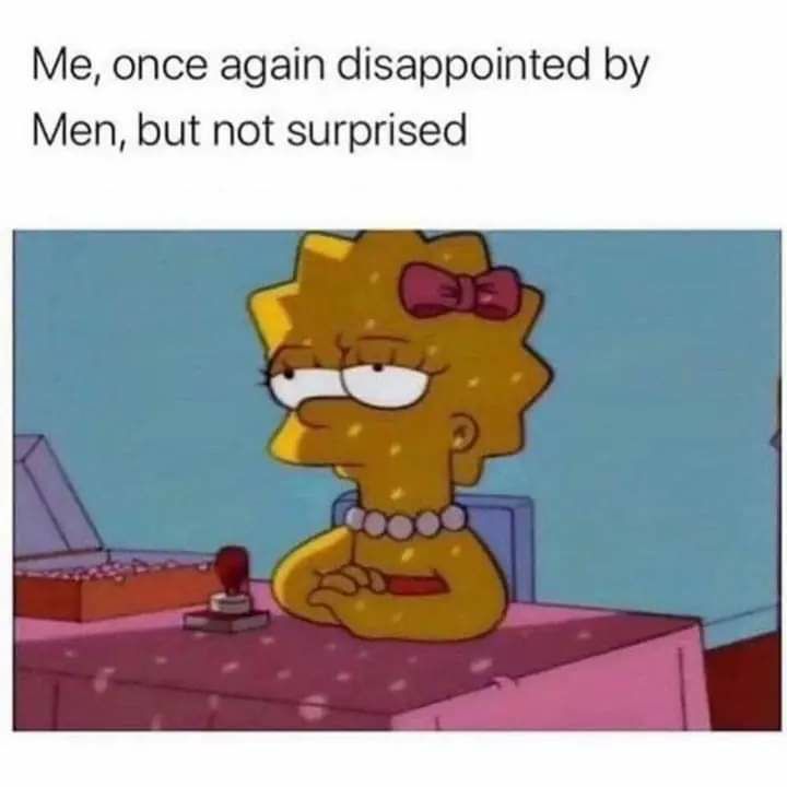 Me once again disappointed by Men but not surprised