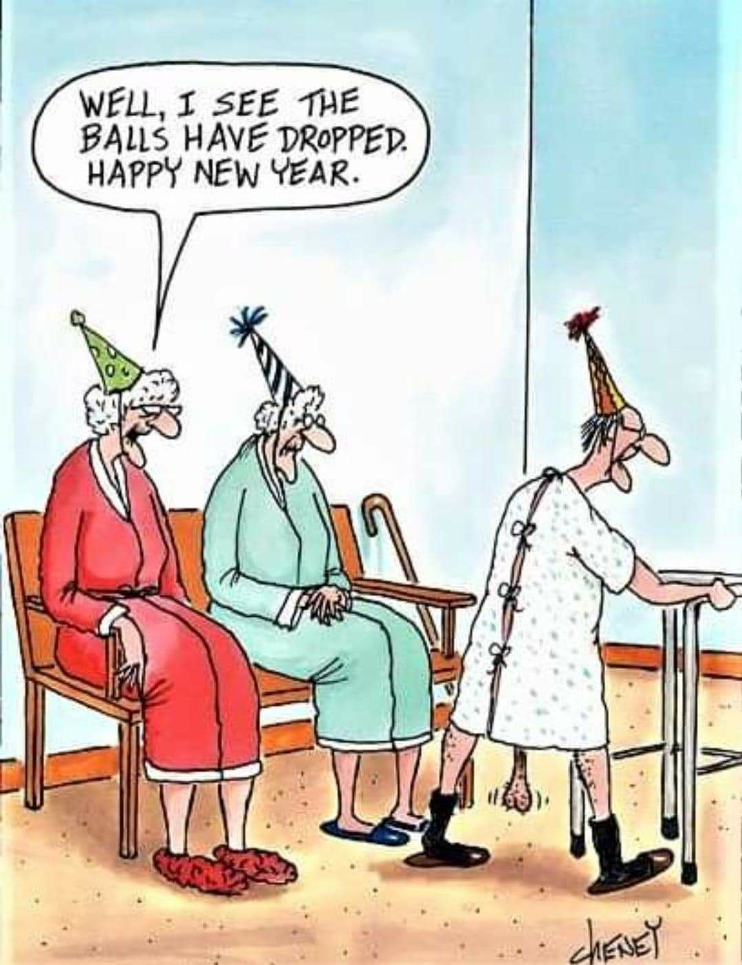 WFLL I SEE THE BALLS HAVE DROPPED HAPPY NEW YEAR