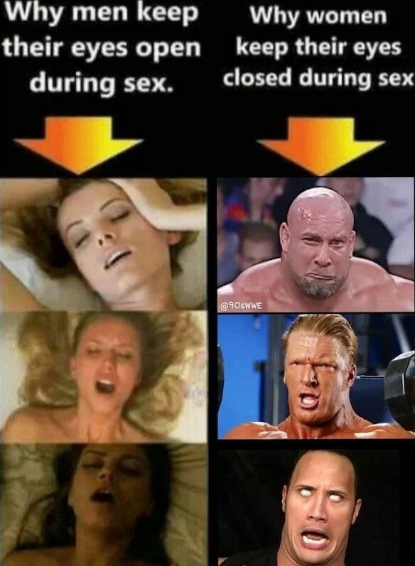 Why men keep Why women their eyes open keep their eyes during sex closed during sex