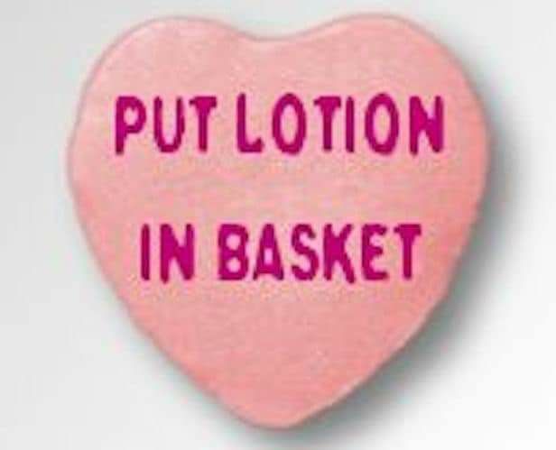PUTLOTION IN BASKET
