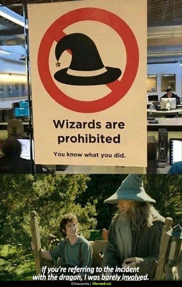 Wizards are prohibited You know what you did wnh Py lbm Eimacanie Mar