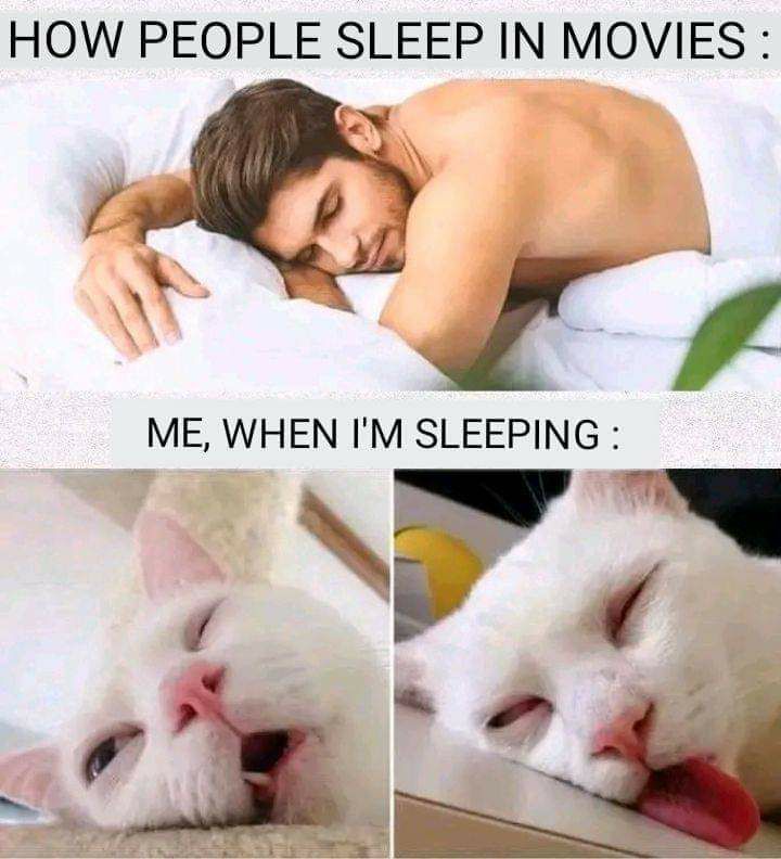 HOW PEOPLE SLEEP IN MOVIES