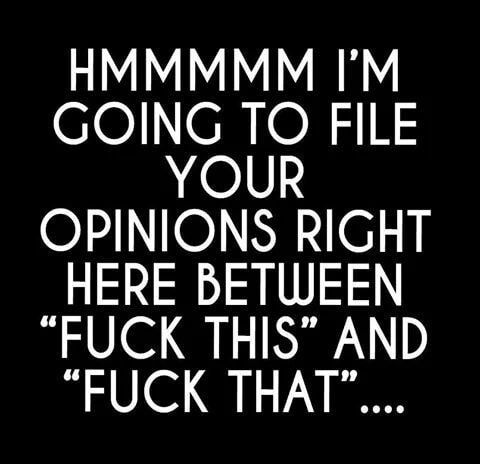 HMMMMM IM eloenON1 YOUR OPINIONS RIGHT HERE BETWEEN FUCK THIS AND FUCK THAT