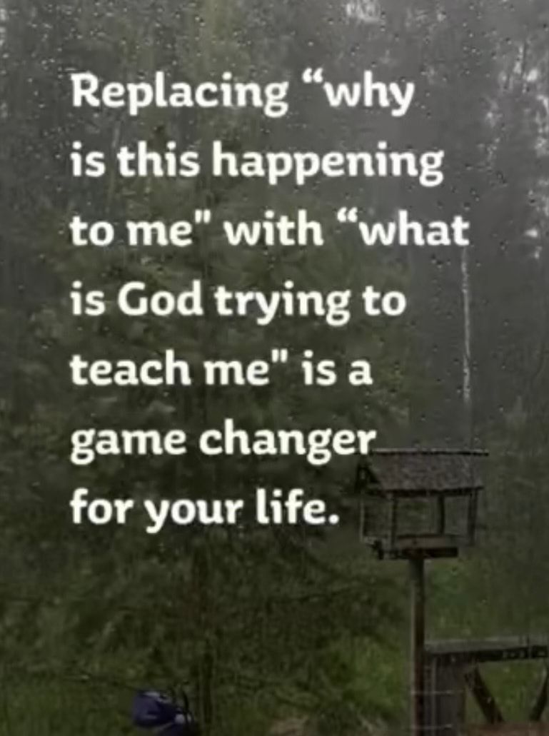 T PYS TR VR f is this happening to me with what is God trying to teachmeisa game changer AV TU