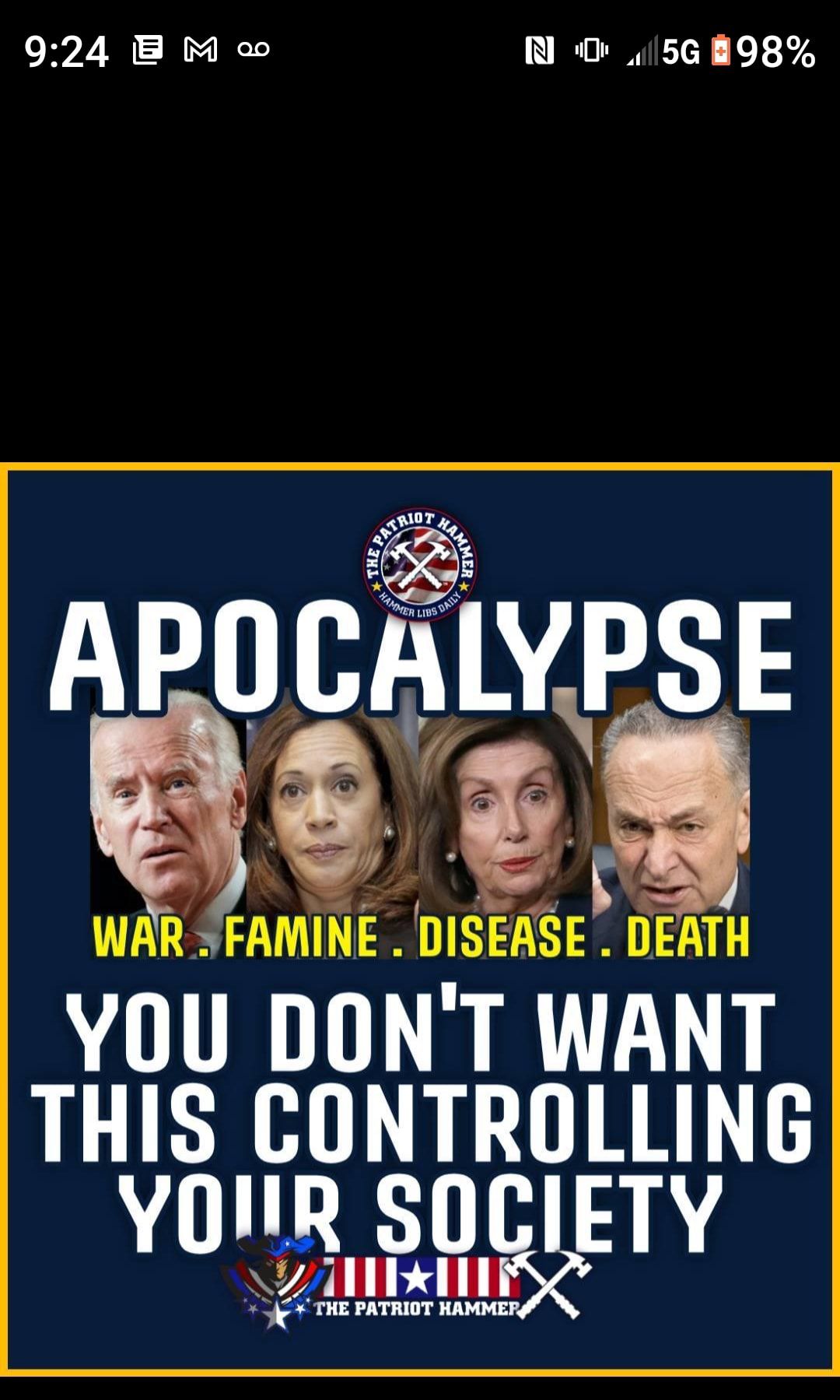 924 B M N 056 898 APU VP E WARwFAMI E DISEASE DEATH YOU DONT WANT THIS CONTROLLING YOIR SOCIETY lmm