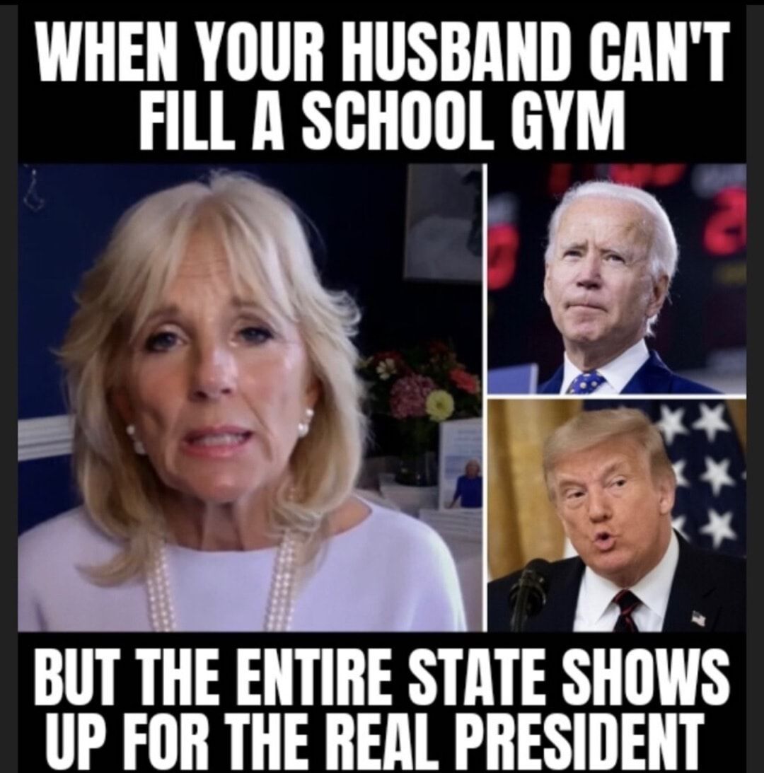 WHEN YOUR HUSBAND CANT FILL A SCHOOL GYM Y UP FOR THE REAL PRESIDENT