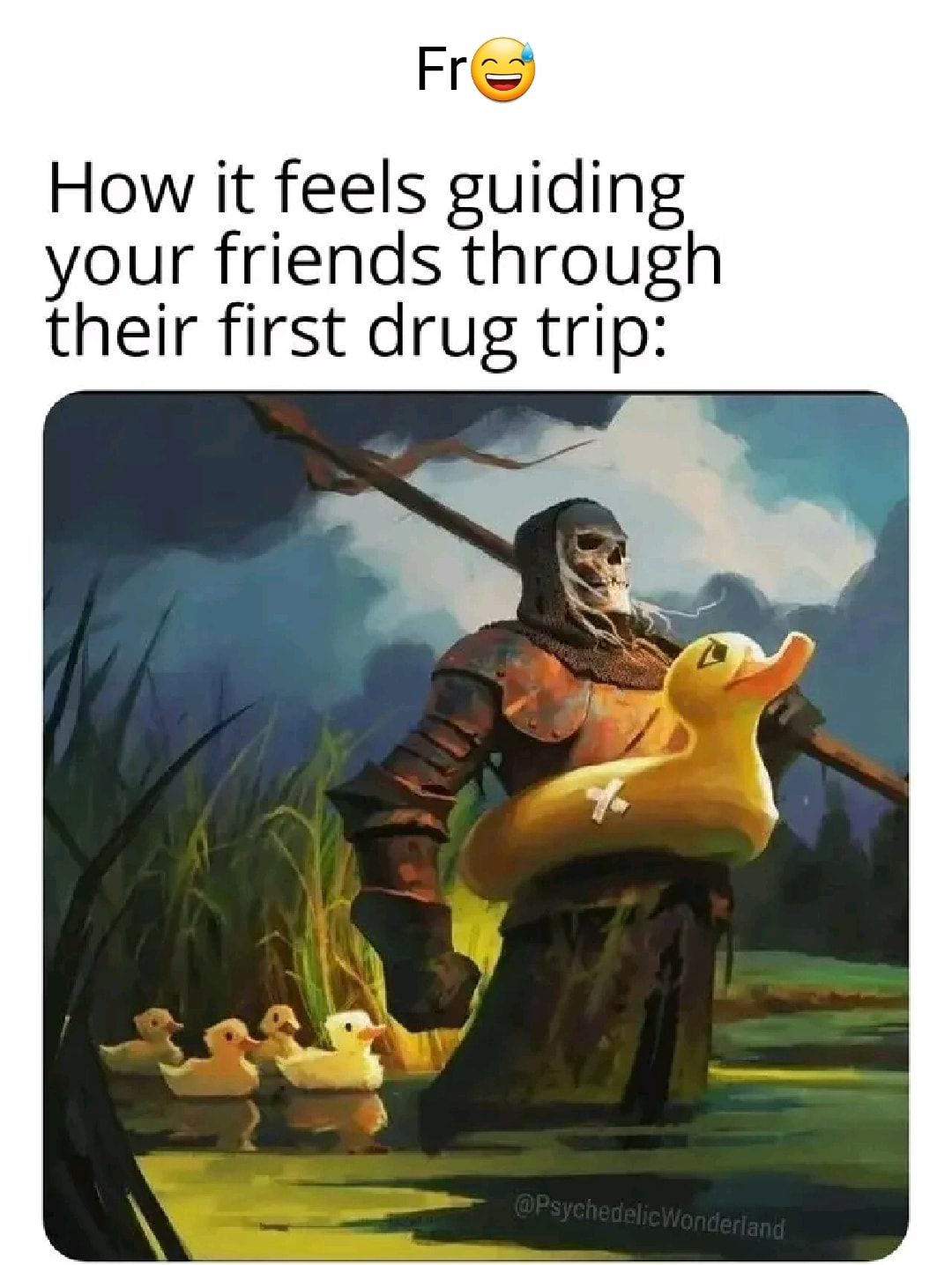 Fr How it feels guiding your friends through their first drug trip