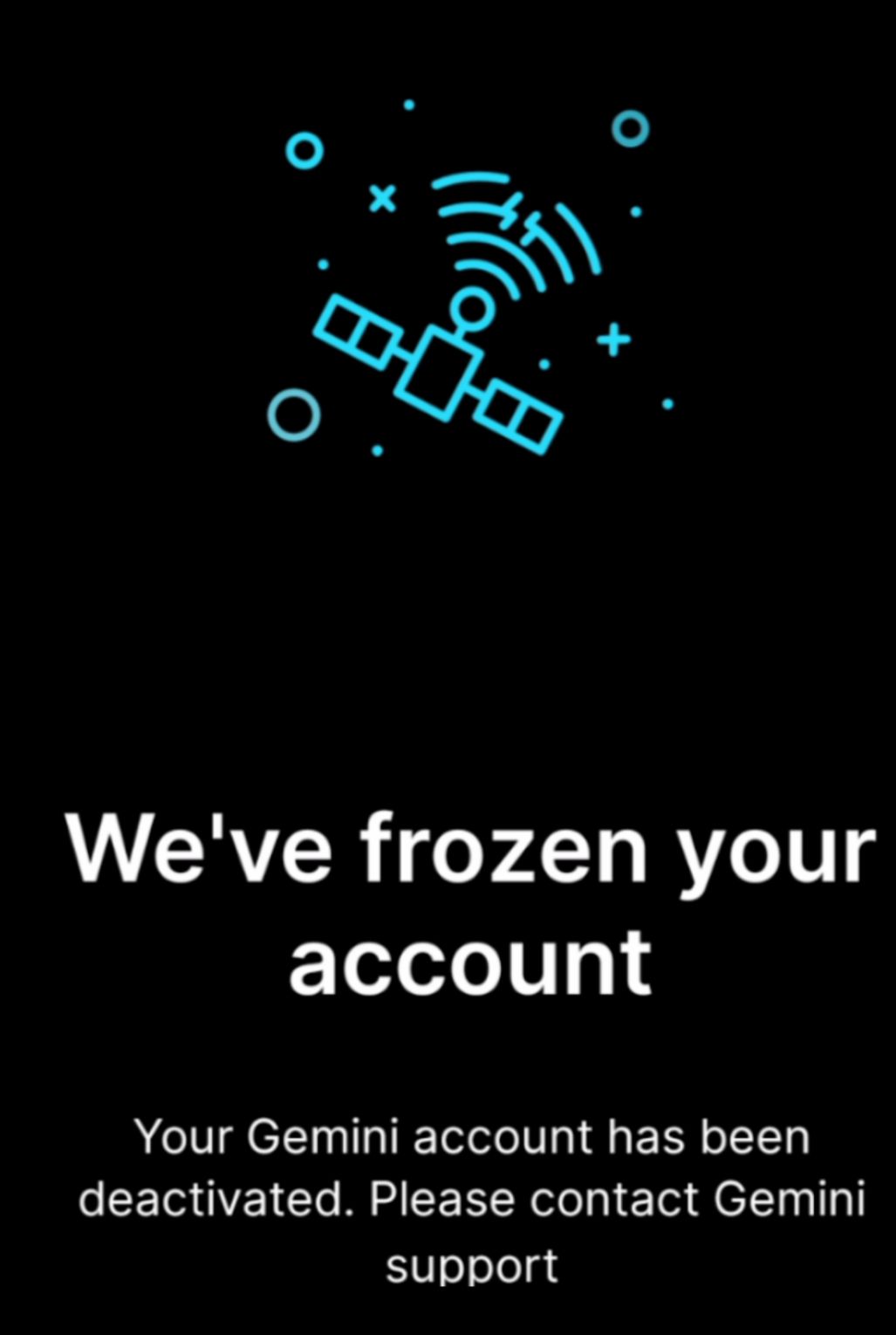 WERTCR oY1 R oV g account Your Gemini account has been CEIGOEICI MM TERER o el el Th support