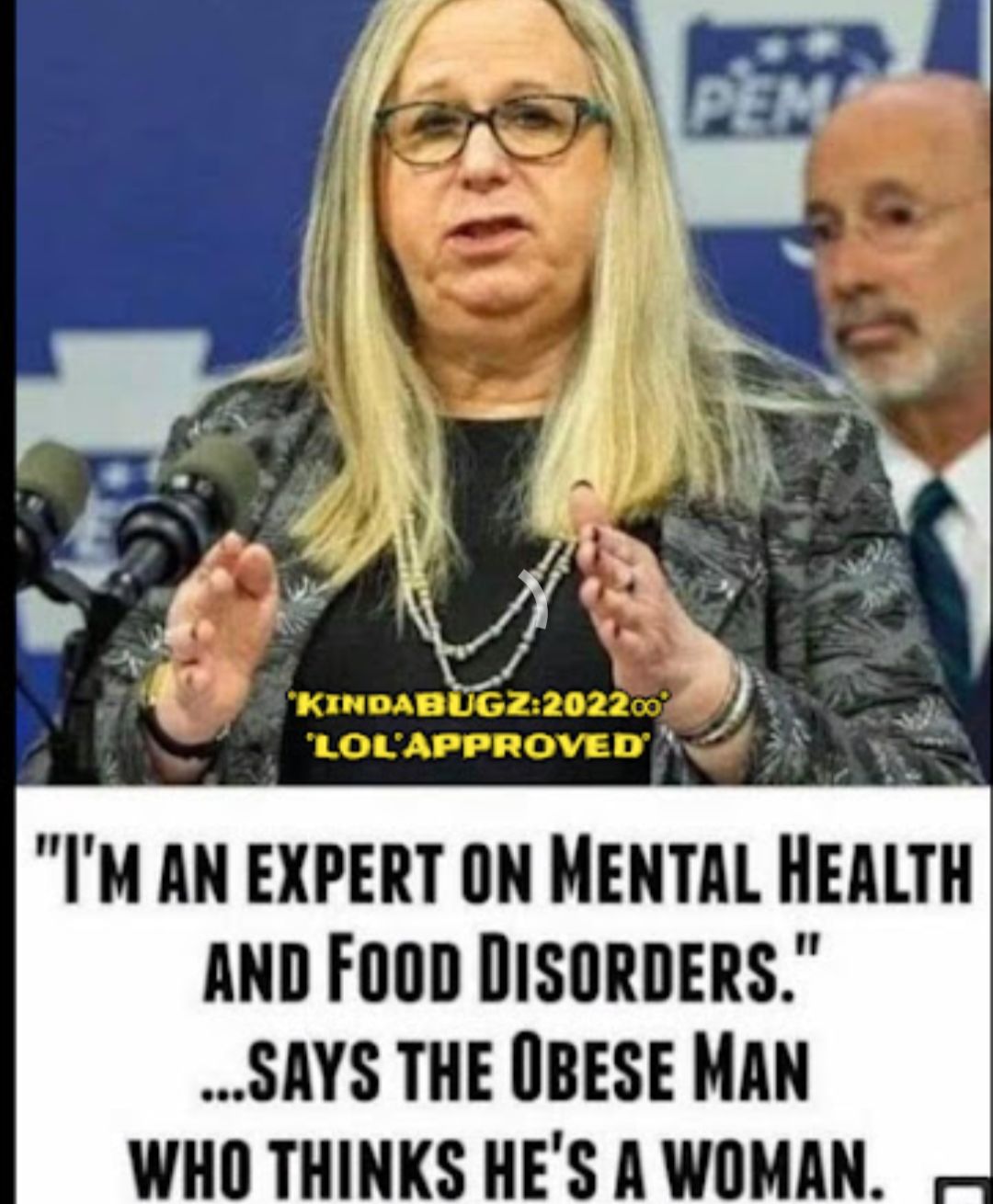 IM AN EXPERT ON MENTAL HEALTH AND FoOD DISORDERS SAYS THE OBESE MAN WHO THINKS HES A WOMAN
