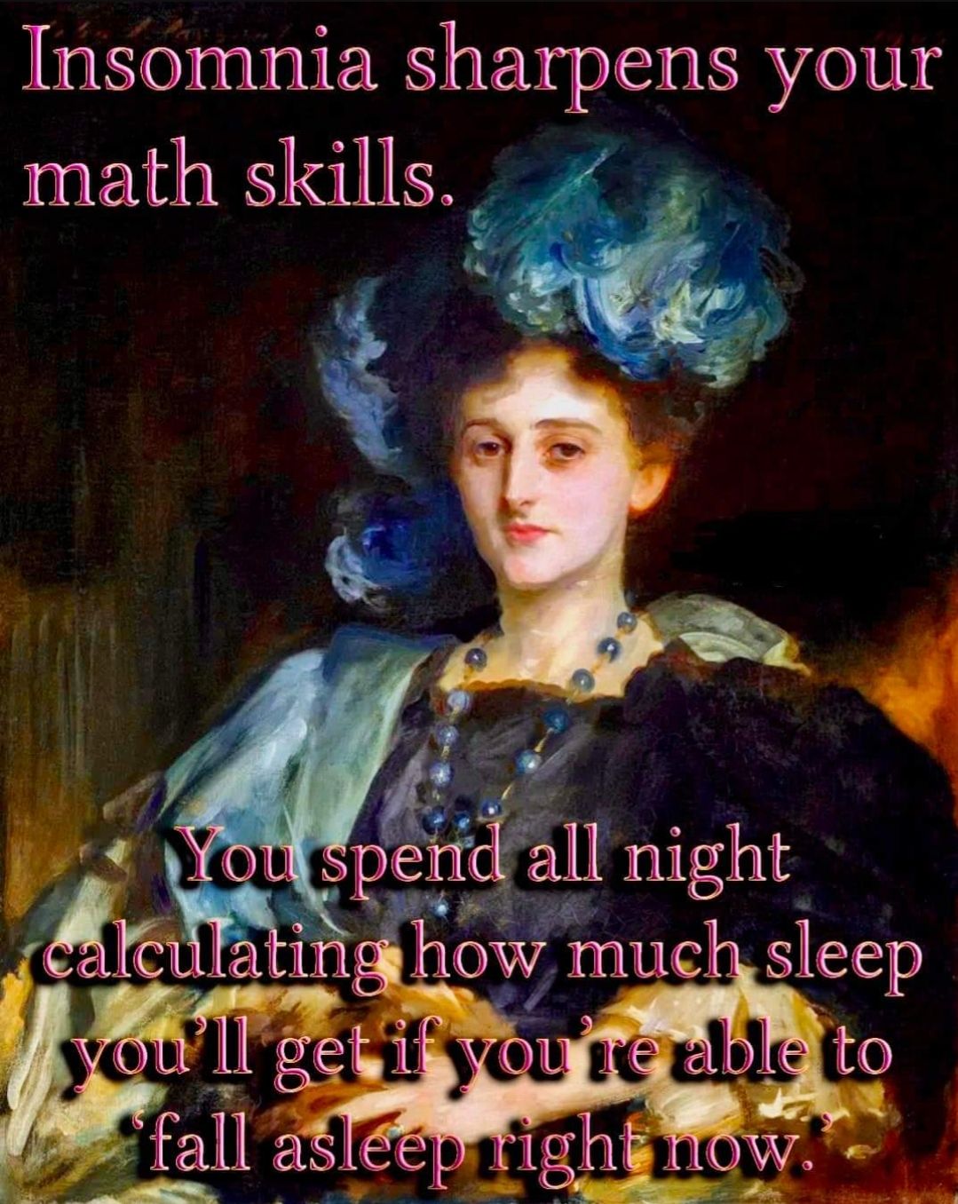 Insomnia sharpens your math qkls