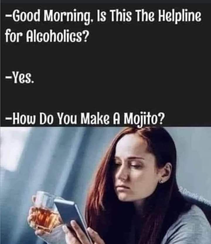 Good Morning Is This The Helpline LTy 13 How Do You Make A Mojito