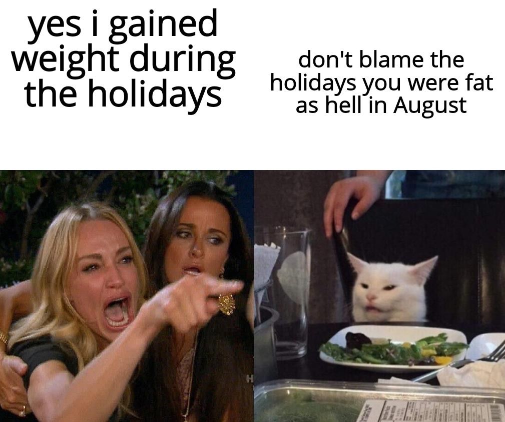 yes i gained weight during dont blame the the holidays ldaryoers