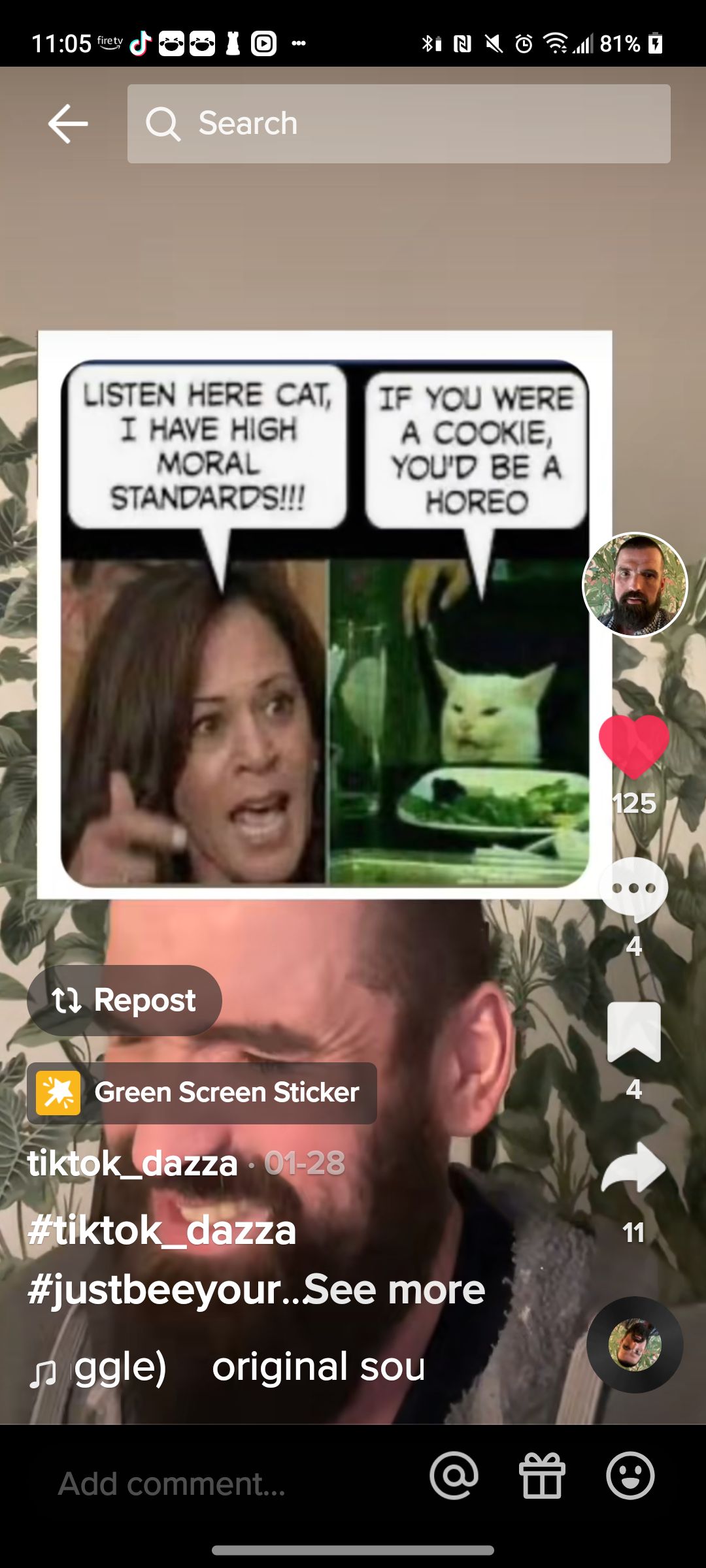 1M105dS8IO RO Fa810 13 justbeeyourSee more i y fele e yi e original sou Gl O