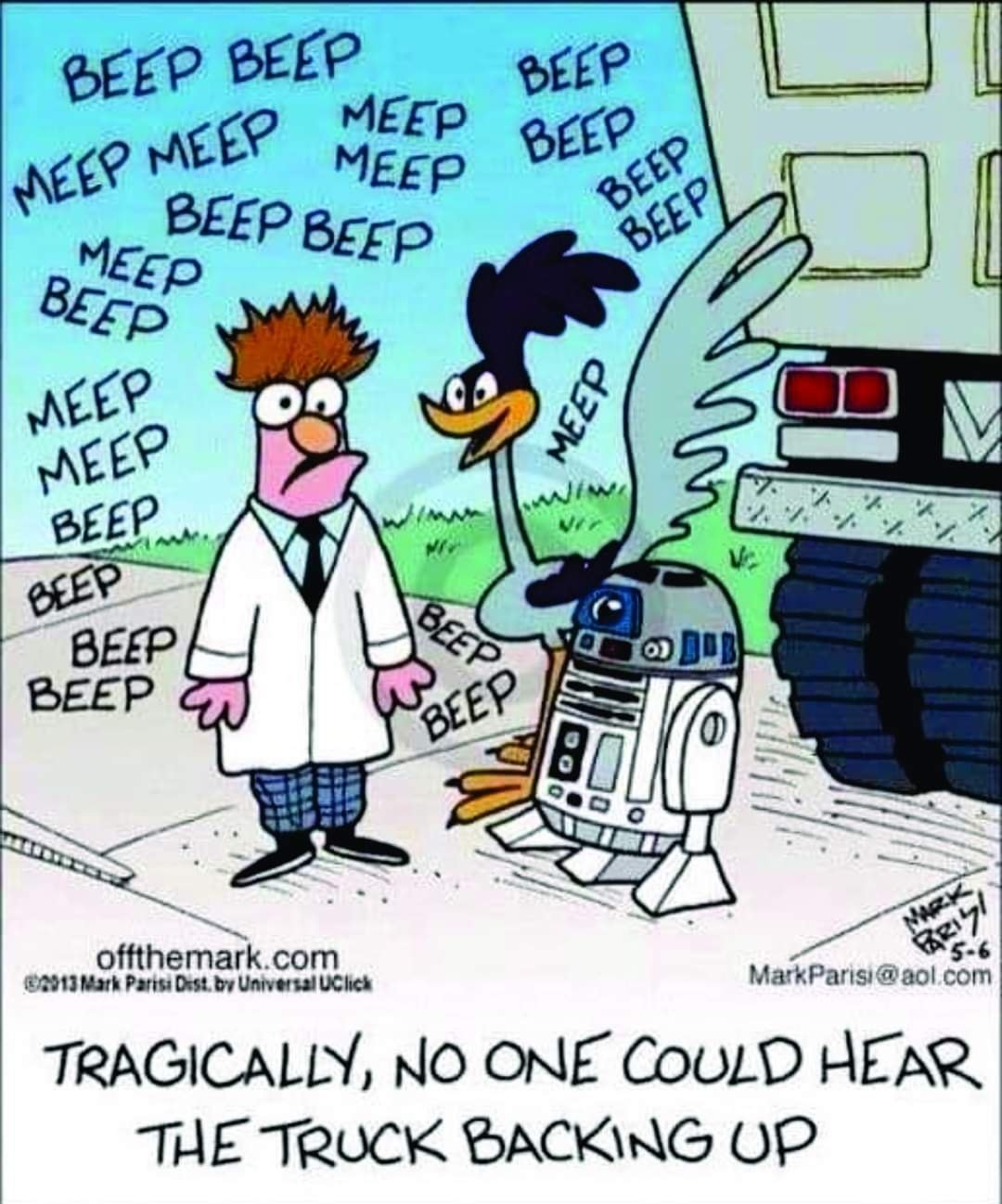 offthemark com o Pain Dot by Uil TRAGICALLY NO ONE CouLD HEAR THE TRUCK BACKING OP