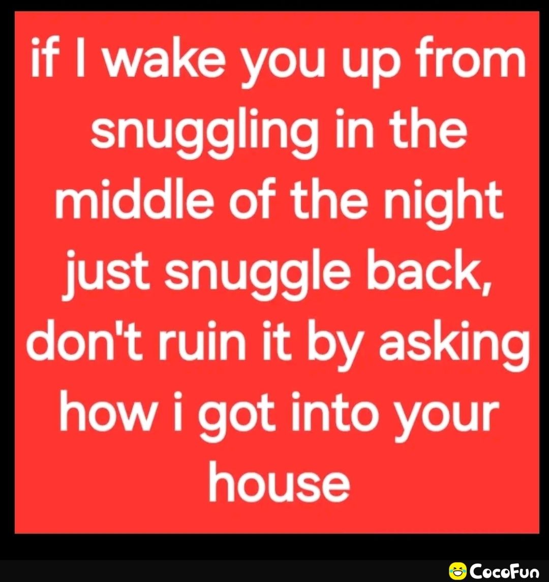 RRVELCRY TRV oRielpy snuggling in the middle of the night V5 4 VTee N oT Tel 18 o eTo R A VI Ta Wil VAR g Te how i got into your house