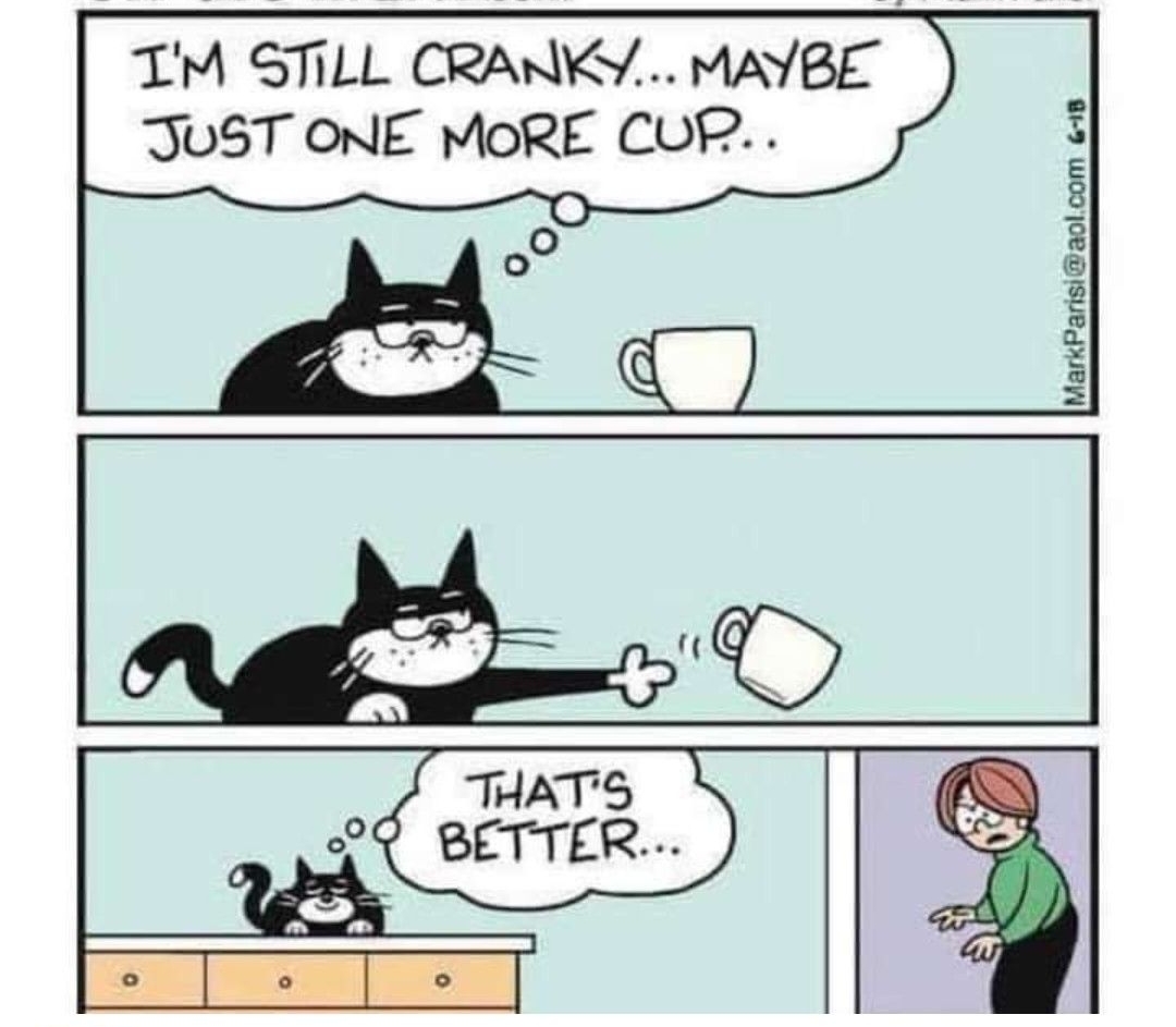 off the mark com by Mark Parisi TM STILL CRANKY MAYRE JUST ONE MORE CULP Pt Mariarisiaact com em