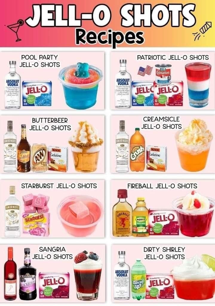 Reqpes i OBPSHPS PATRIOTIC JELLO s i 5 W Il JELL JEL lElO CREAMSICLE B xostors