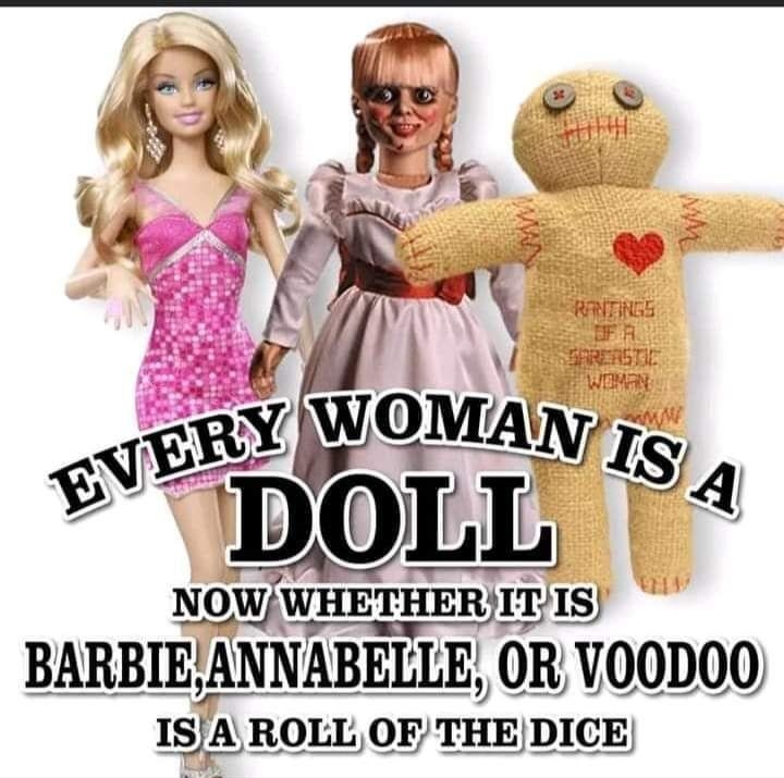 NOWWHETHERITIS BARBIEANNABELLE OR V00D00 ISAROLL OF THE DICE