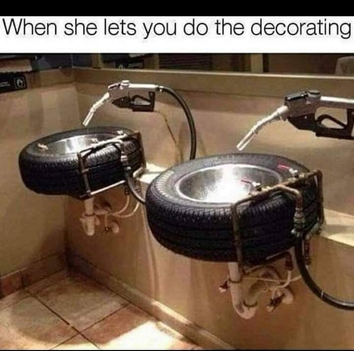 When she lets you do the decorating