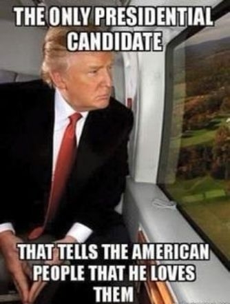 v T THEONLY PR IIIESIIIEIITIAI o THATJTELLS THE AMERICAN PEOPLE THAT HE lms Vo THEM 0