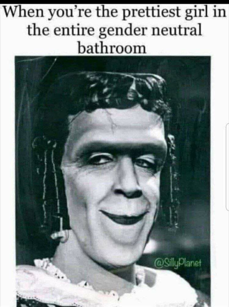 When youre the prettiest girl in the entire gender neutral bathroom