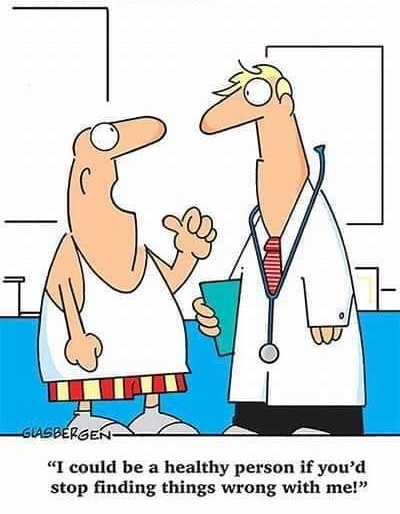 Randy Glasbergen glasbergencom I could be a healthy person if youd stop finding things wrong with me
