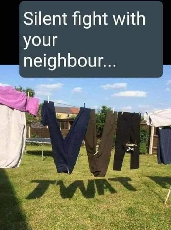 Silent fight with your neighbour