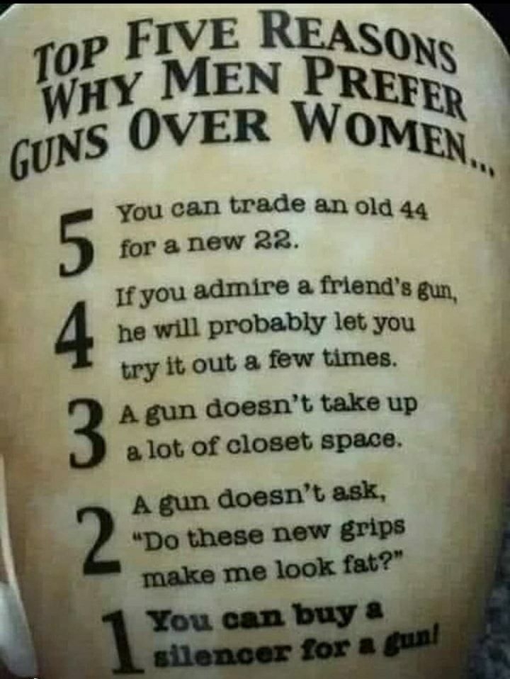 You can trade an old 44 for a new 22 1f you admire a friends gun he will probably let you wry it out a few times 3 A gun doesnt take up alot of closet space