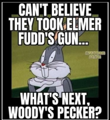 CANT BELIEVE THEY TOOKELMER FUDD SGllll WHATS NEXT WOODYS PECKER Cocofun