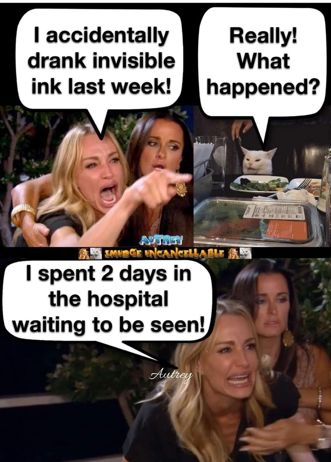 accidentally drank invisible Really What happened ink last week 1R spent 2 days in the hospital waiting to be seen