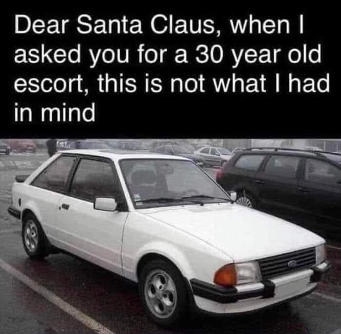 Dear Santa Claus when EELCToRYoIVR o RCTORYF 1 o o escort this is not what had in mind