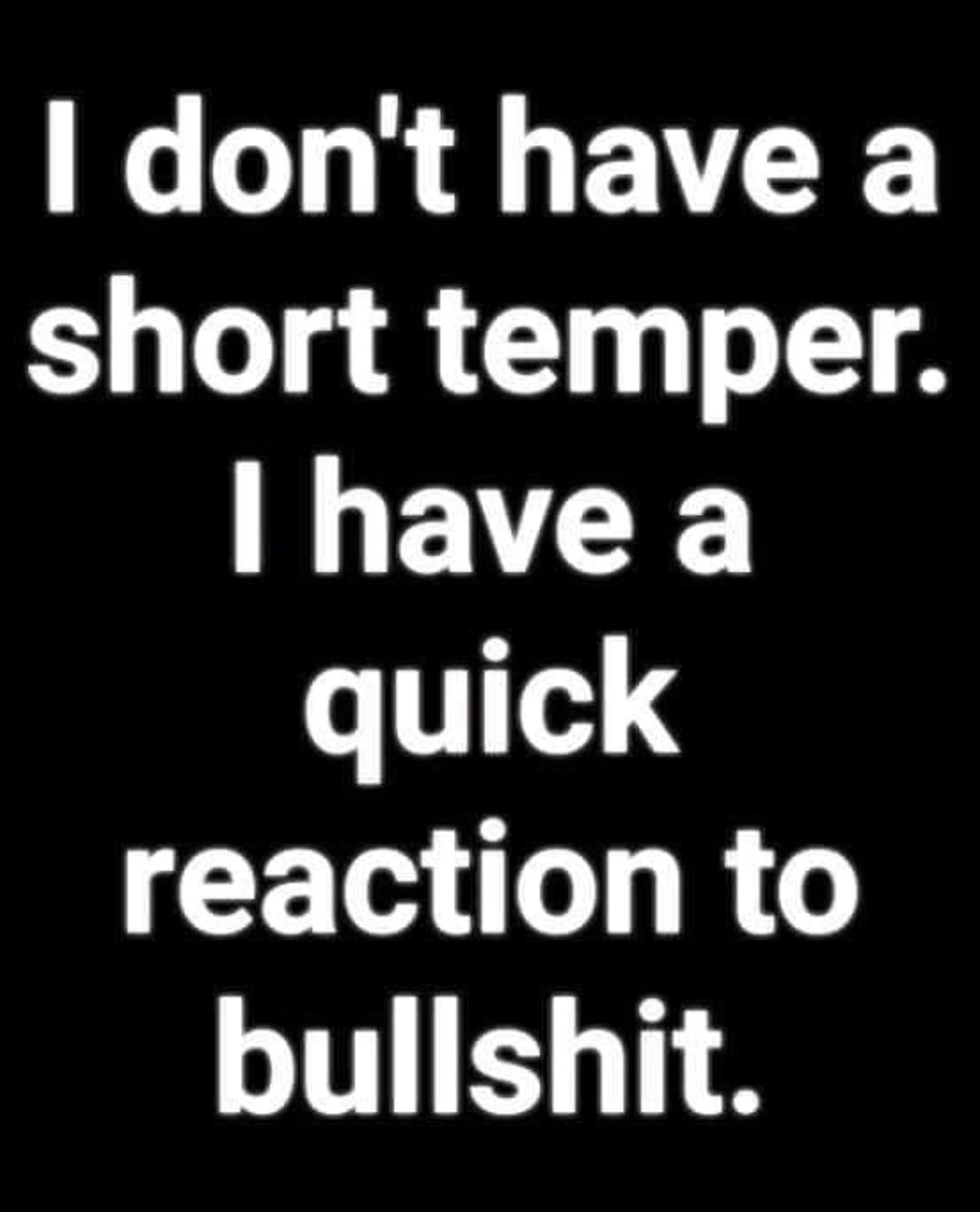 G O EVEE short temper M EVEE quick reaction to bullshit