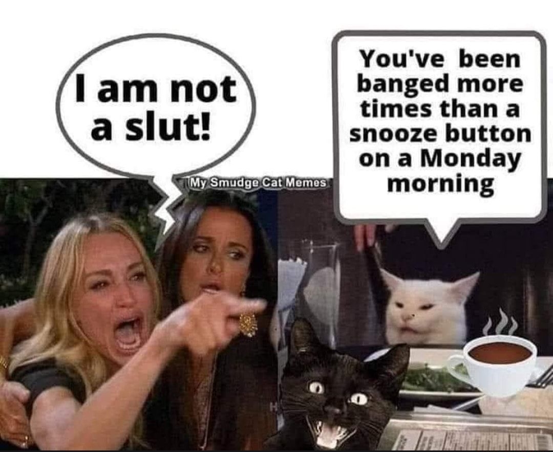 Youve been banged more times than a snooze button on a Monday morning