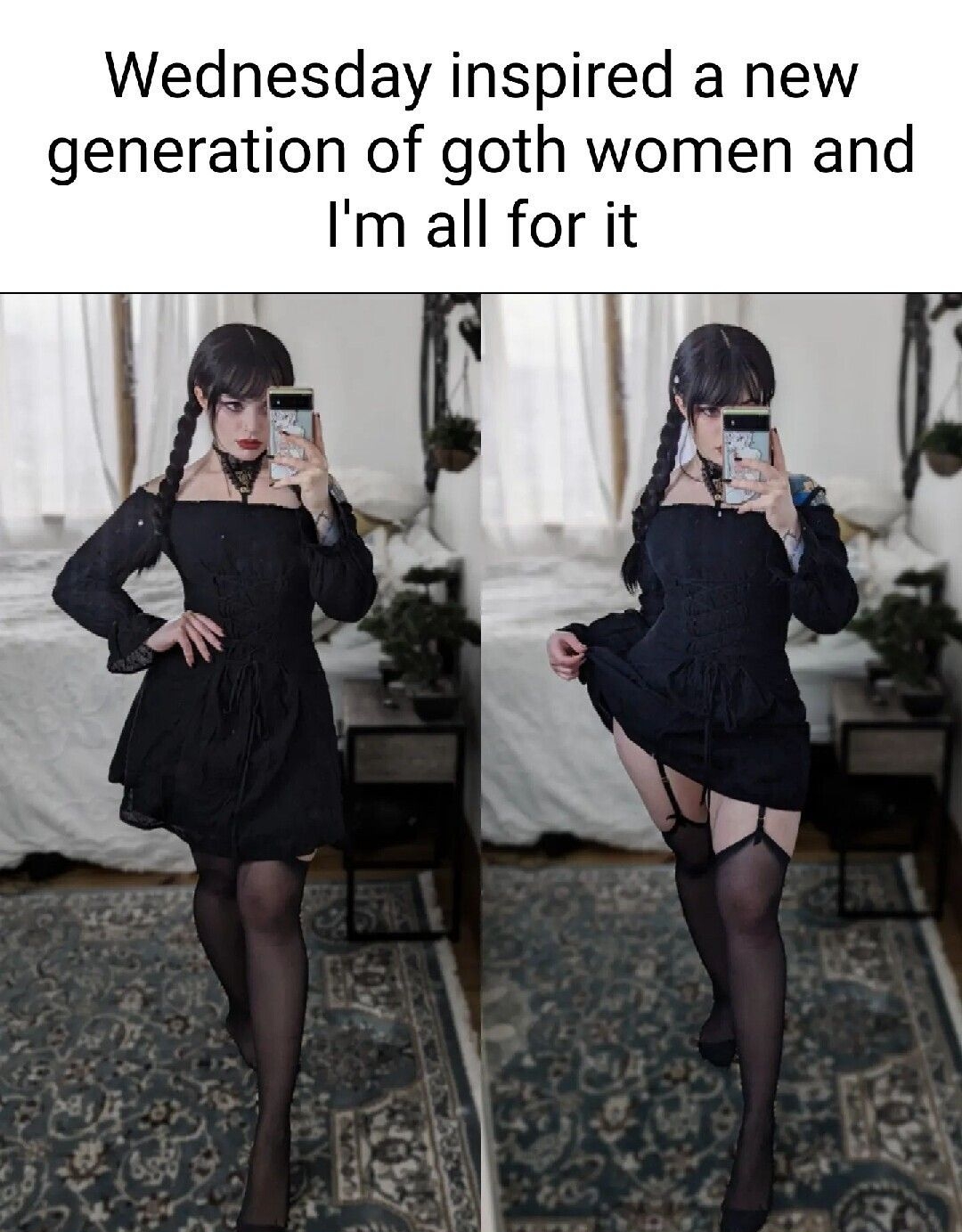 Wednesday inspired a new generation of goth women and Im all for it CocoFun