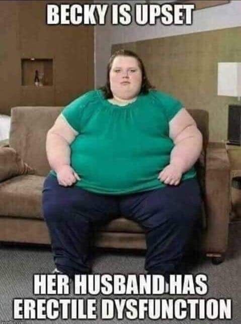 BECKY IS URSETgus g 7 E i g HER HUSBANDHAS RECTILE IIYSFIIHGIIN