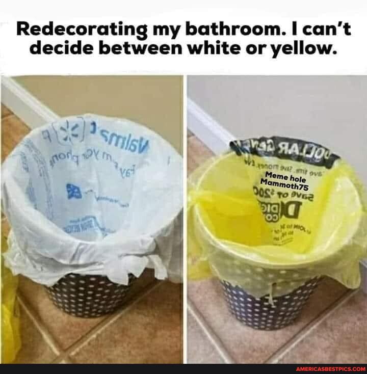 Redecorating my bathroom cant decide between white or yellow