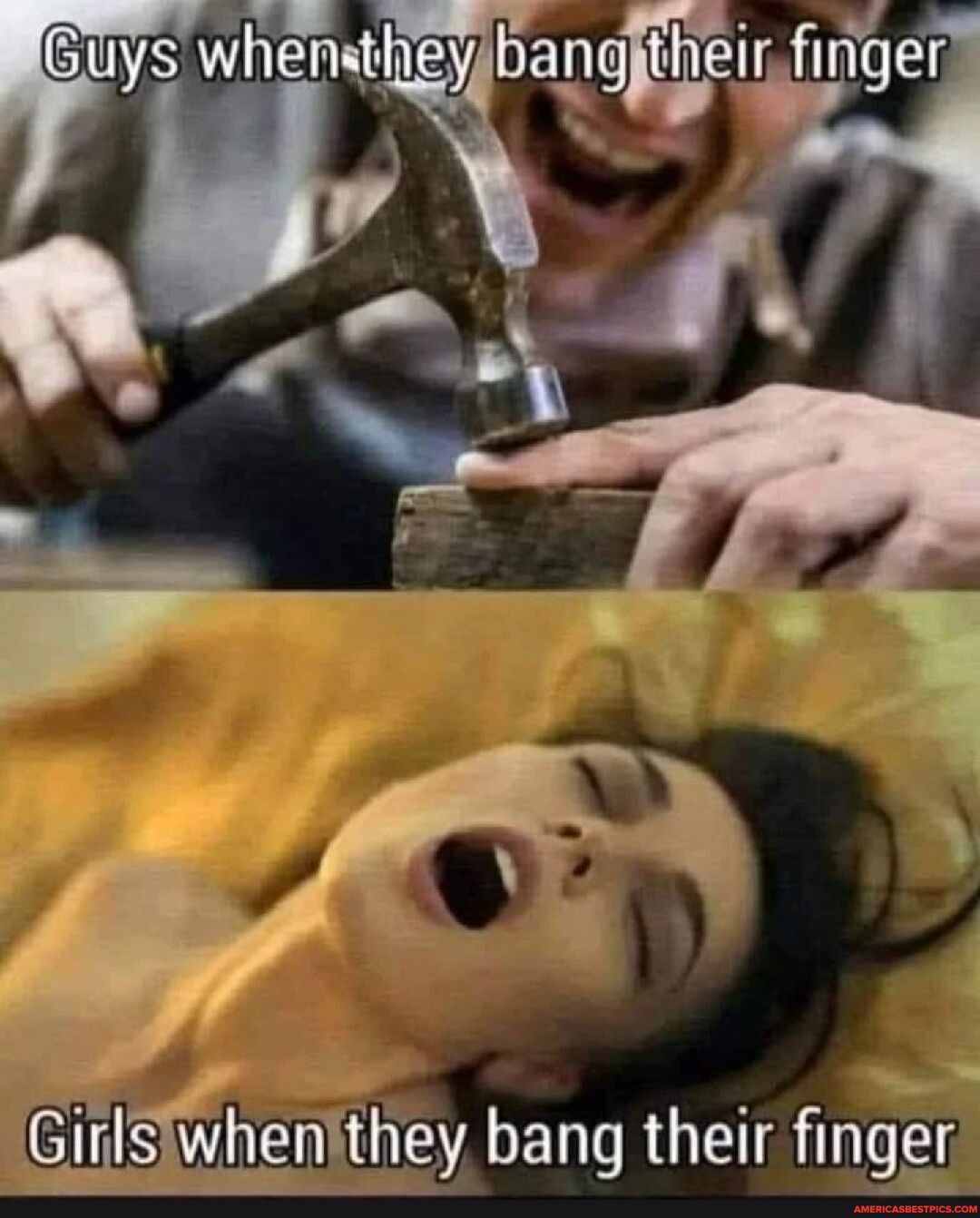 abaygr finger GillsTwhenthey bang their finger