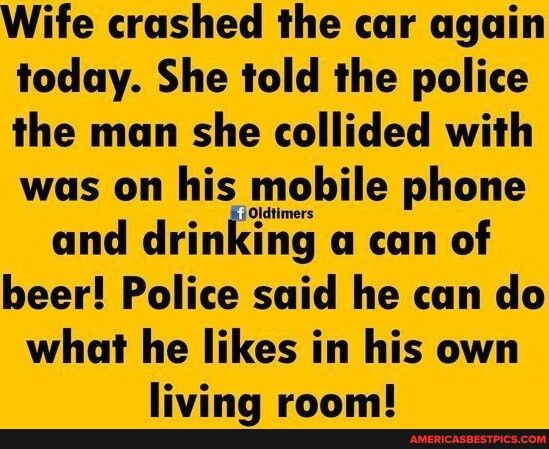 today She told the police the man she collided with was on his mobile phone e e what he likes in his own living room