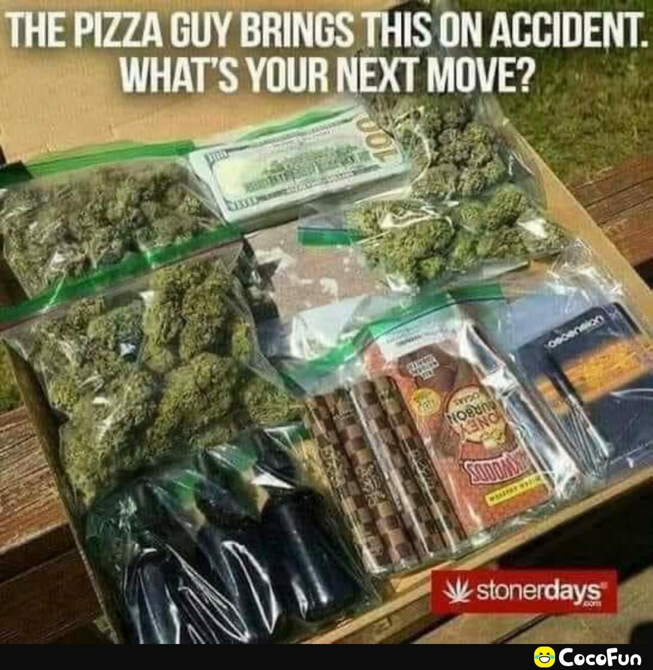 THE PIZZA GUY BRINGS THIS uncmnm