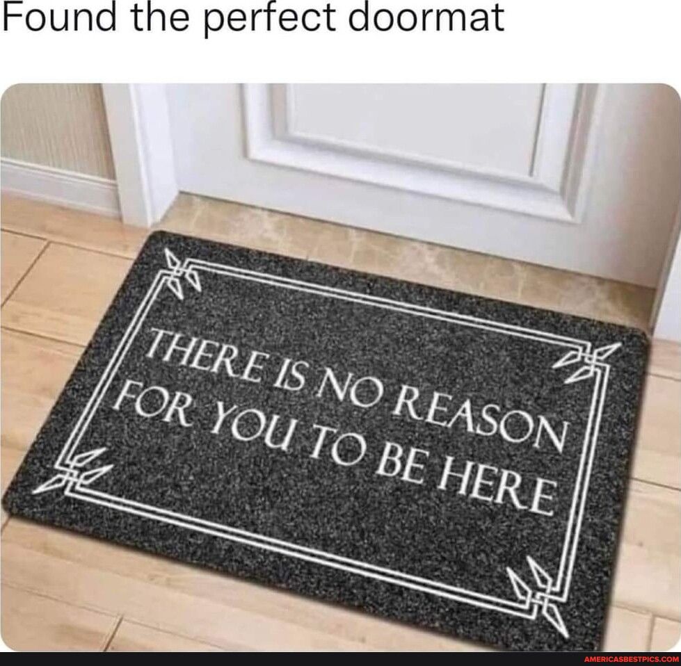 Found the perfect doormat