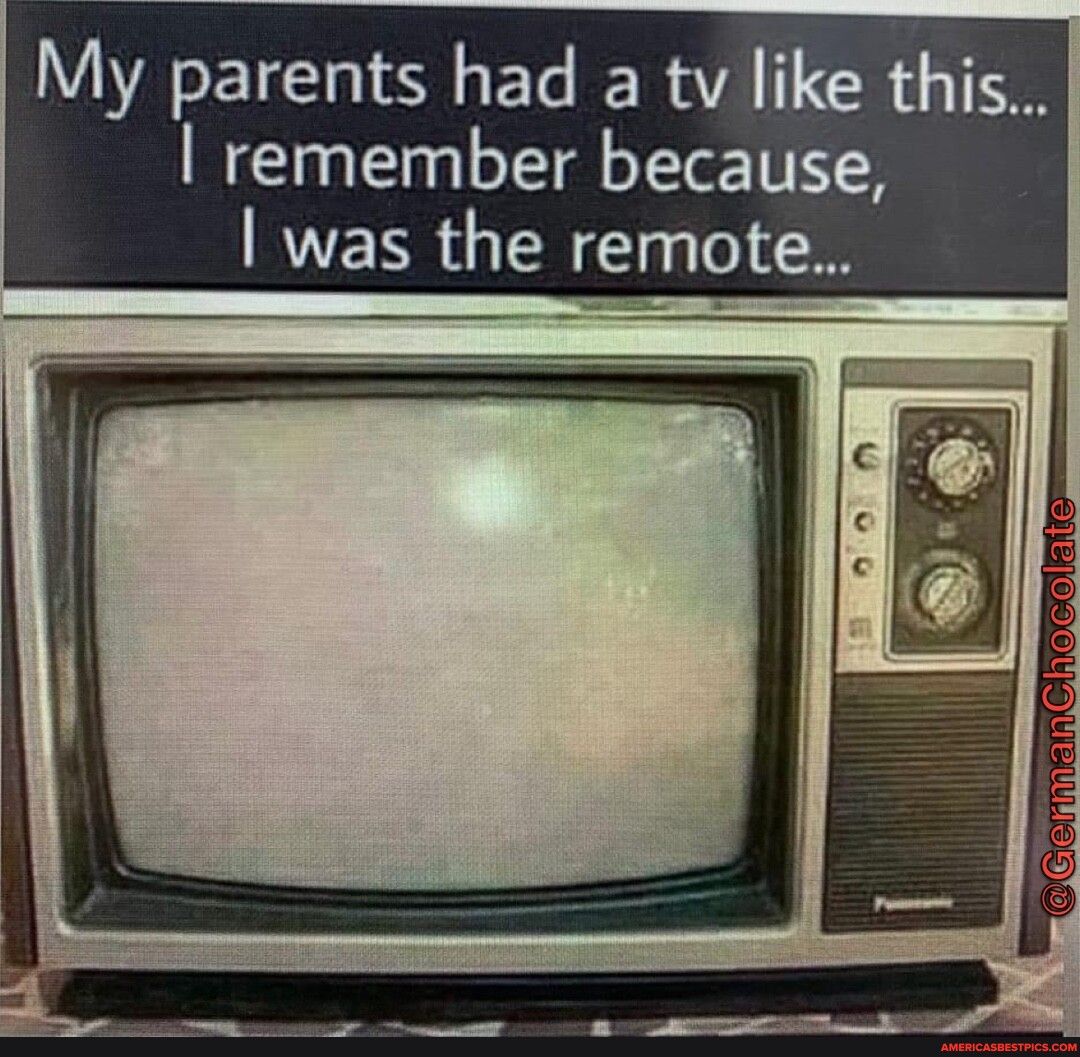 My parents had a tv like this remember because was the remote