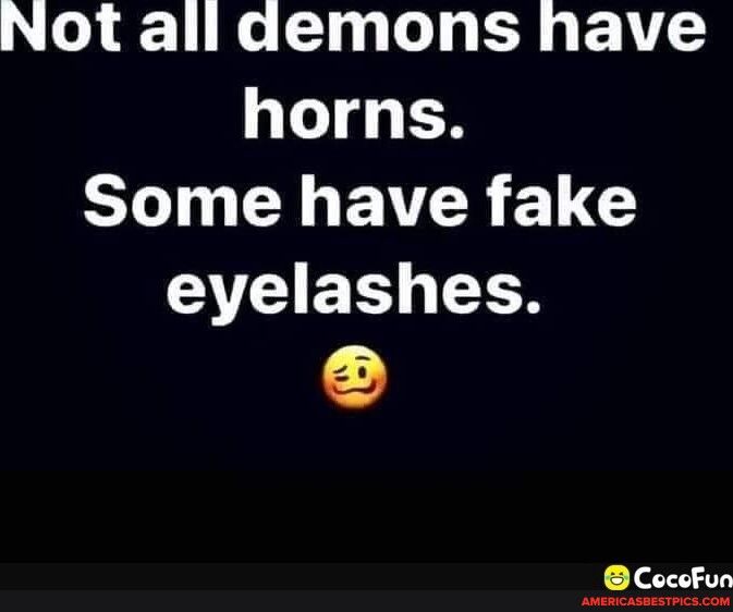 Not all demons have horns CLIELMEVERELG eyelashes CocoFun