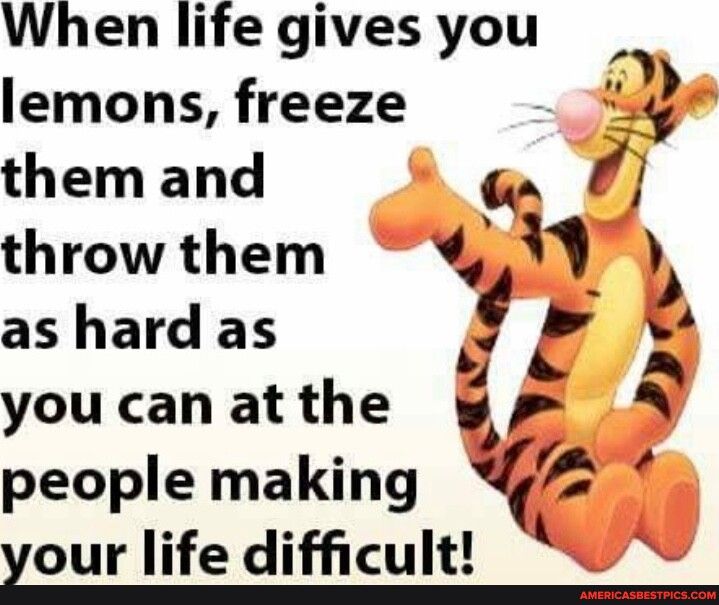 When life gives you lemons freeze them and s 2 throw them as hard as A you can at the vr people making e your life difficult